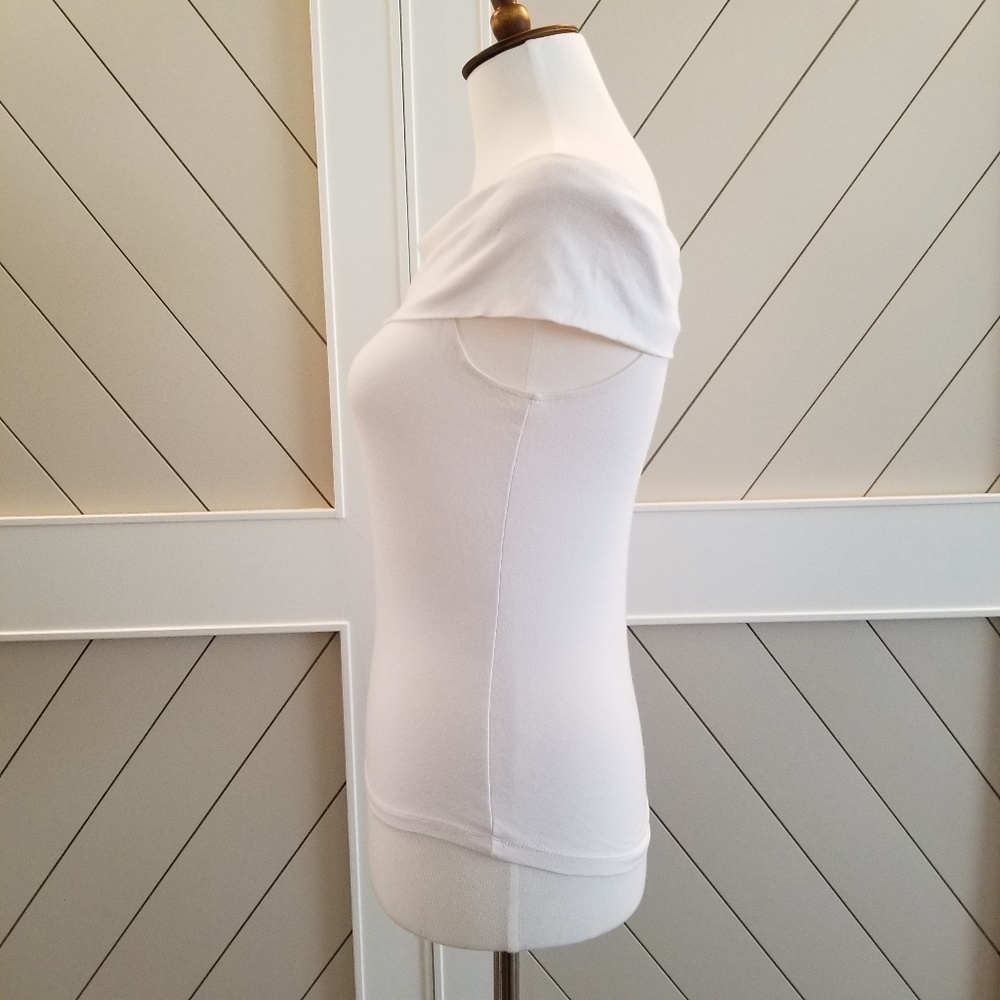 INC White Bardot Top - Petite/Small - Picture 3 of 6